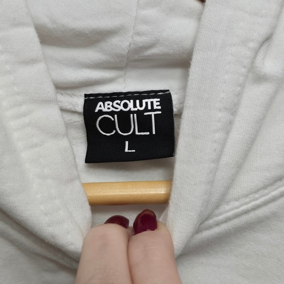 ABSOLUTE CULT Kids White NASA Logo Hoodie Sweatshirt Size L - Picture 4 of 6